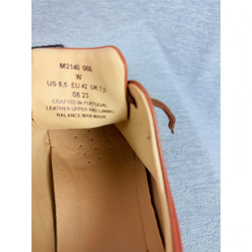 Samuel Hubbard Market Cap Tan Oxfords Mens 8.5 W Leather Casual Shoe Lightweight
